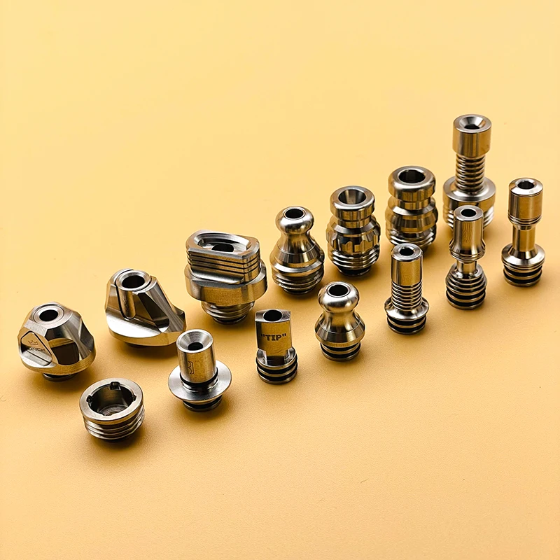 DSX 티타늄 510 드립 팁 군주 미션 마우스피스, SXK BB/빌렛 모드 및 RTA RDA RDTA 분무기 베이프 액세서리