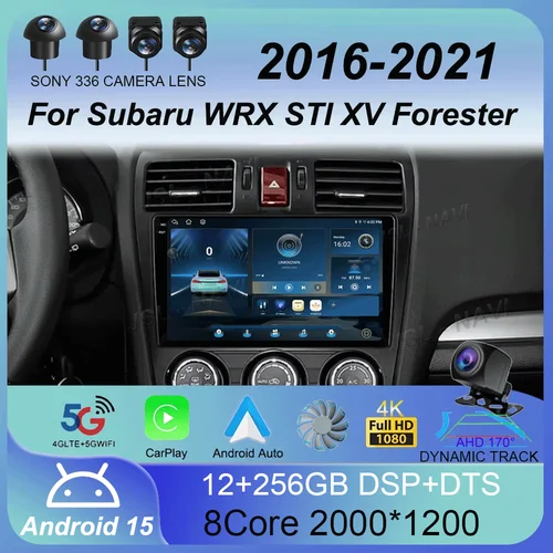 Reproductor de Radio Multimedia para coche Android 15 para Subaru WRX STI XV Forester 2016 - 2021 inalámbrico Carplay GPS navegación herramientas WiFi
