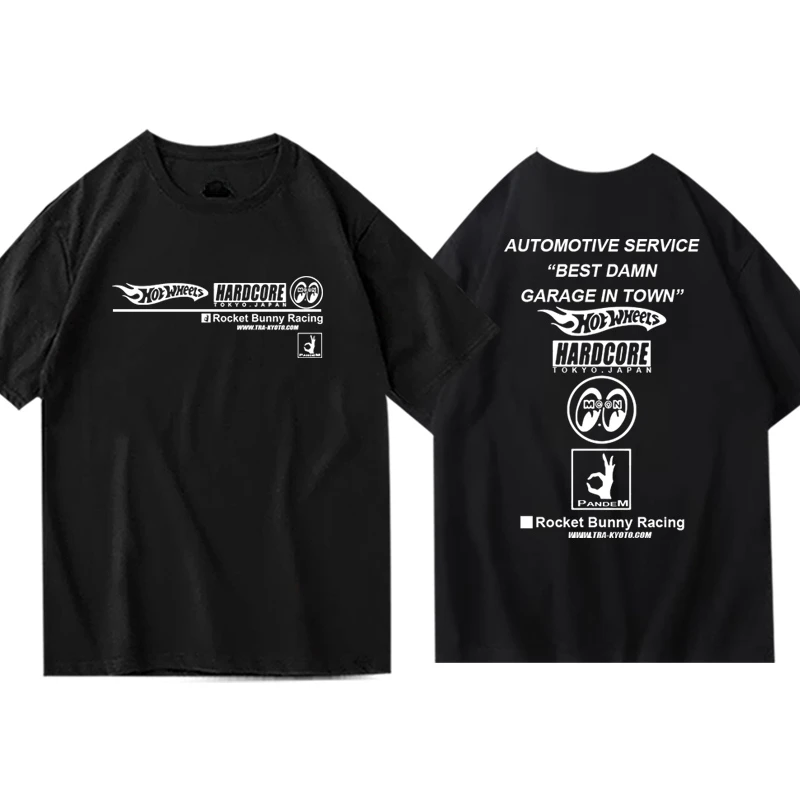 

New 86 BRZ Rocket Rabbit Print Breathable Sweat Absorption Men's Short Sleeve Men's and Women's Motorcycle Riding T-shirt