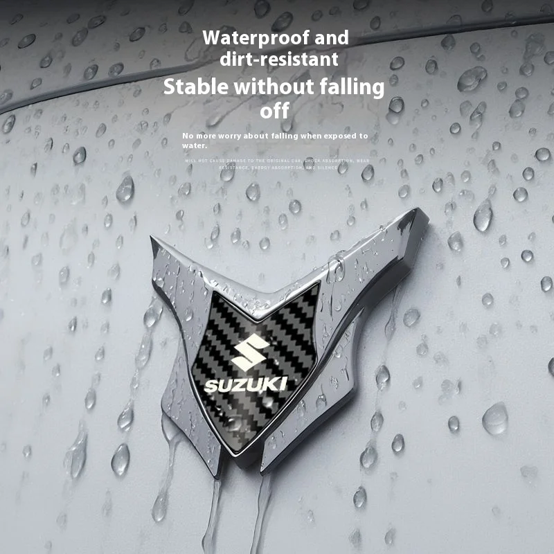 Для модификации мотоцикла Suzuki, металлическая наклейка с логотипом, персонализированная модная и простая декоративная наклейка со щитом