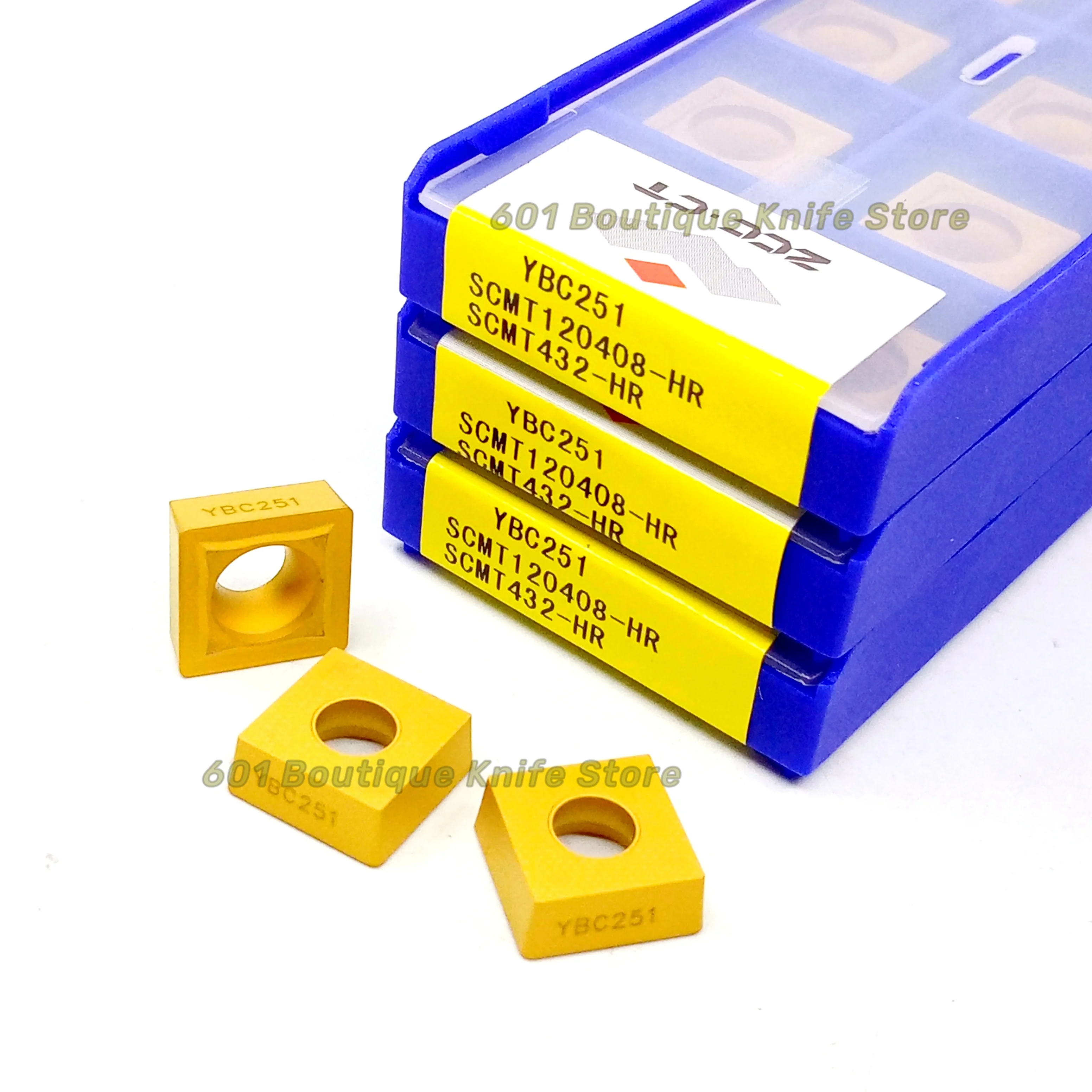 ZCCCT CNC Turning Tool Carbide Insert SCMT Series SCMT120408-HR YBC251 CNC lathe Cutting Tool for Steel