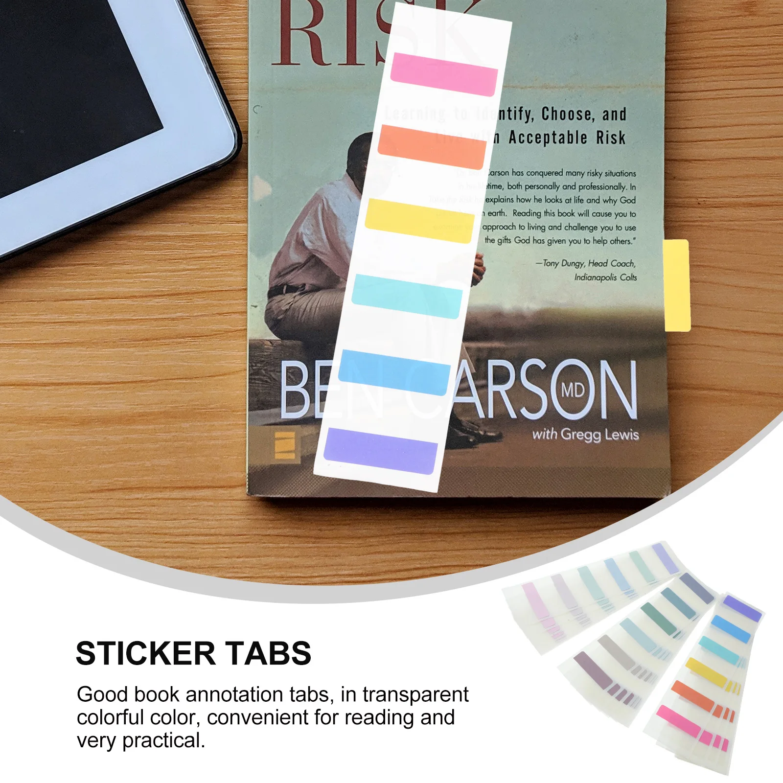 

180pcs Book Annotating Divider Sticky Tabs Color Note Tabs Page Markers For School Office Notebook Binder Filing