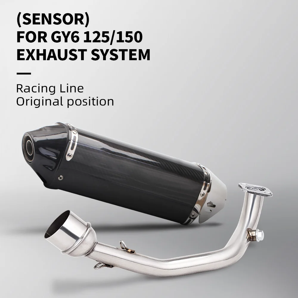 

Для Gy6125/150 выхлопная система мотоцикла, модифицированная передняя соединительная труба из нержавеющей стали, выхлопная труба калибра 51 мм