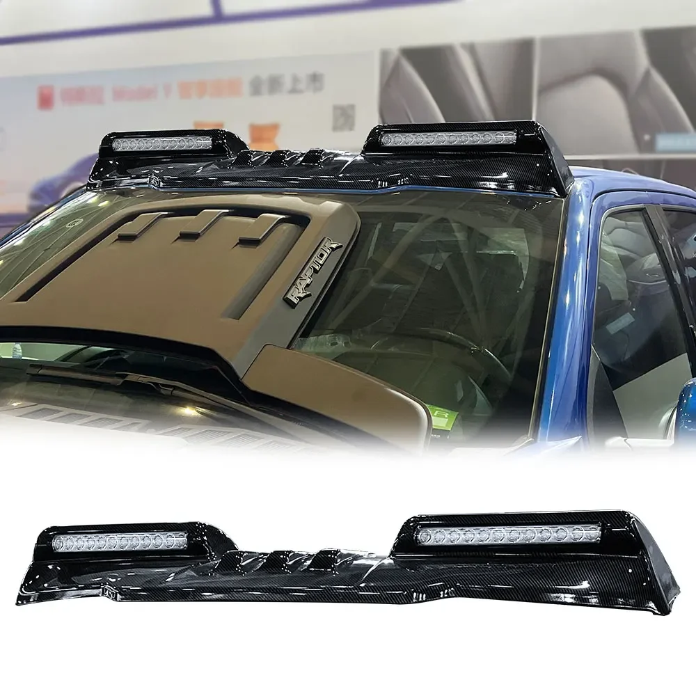 Top Roof Offroad Led Carbon Look Luggage Rack Off-road Adventure Fog-proof Light Bar For Ford F150 Raptor