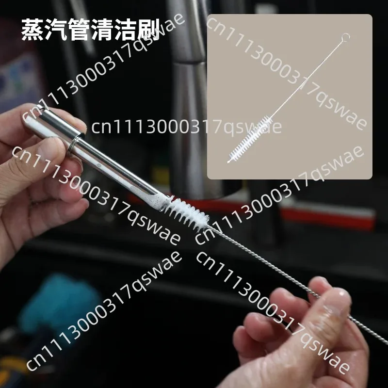 Coffee Machine Cleaning Brush Set Steam Wand Milk Frother Nozzle Brush Long Handle Tube Cleaner Coffee Maker Cleaning Tool Kit