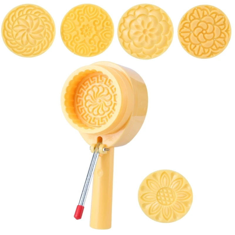 

Праздник середины осени Moon Cake Maker Инструмент для выпечки Аромат/Цветок Moon Cake Формы Ручной пресс-форма Плунжеры