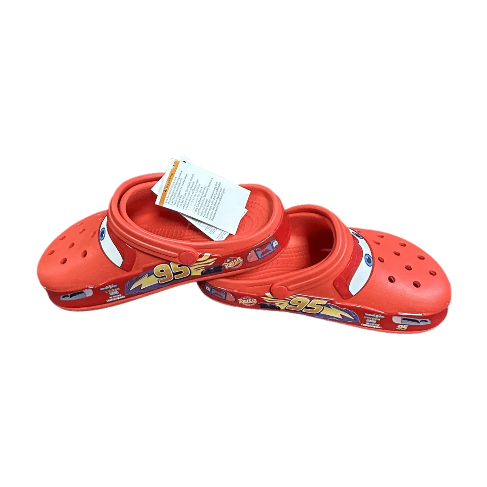 صنادل تعاون ديزني الأصلية ماكوين بيكسار شباشب شاطئ خارجية لطيفة على شكل رسوم متحركة أنيمي مضادة للانزلاق No95 شباشب سيارة