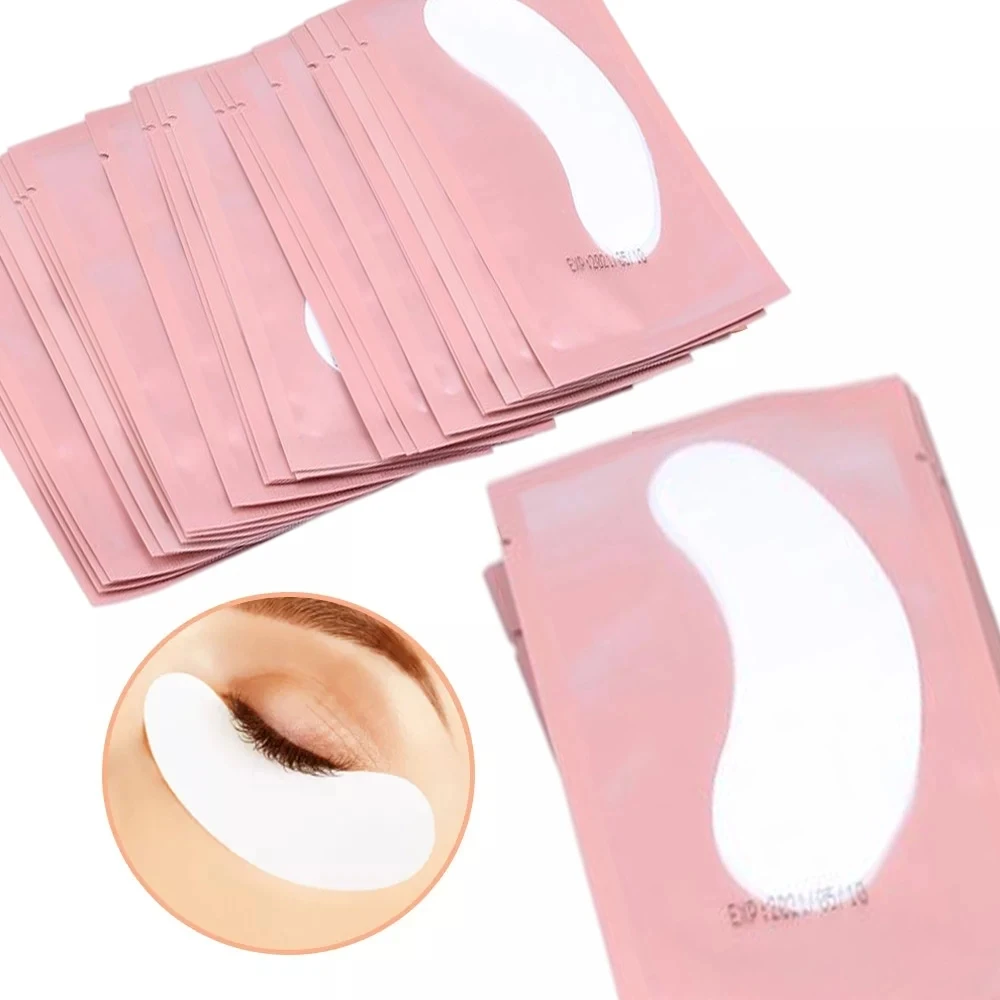 100 double eyelash extension paper patch implantable eye sticker color eye shadow pad under eyelash eye shadow paper patch tips