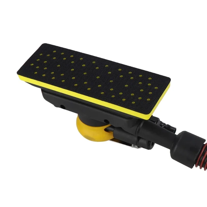HIFESON 70×198mm Pneumatic Orbital Sander 98A Air Sander Rectangular Vacuum Sanding Machine for Metal & Car Polishing