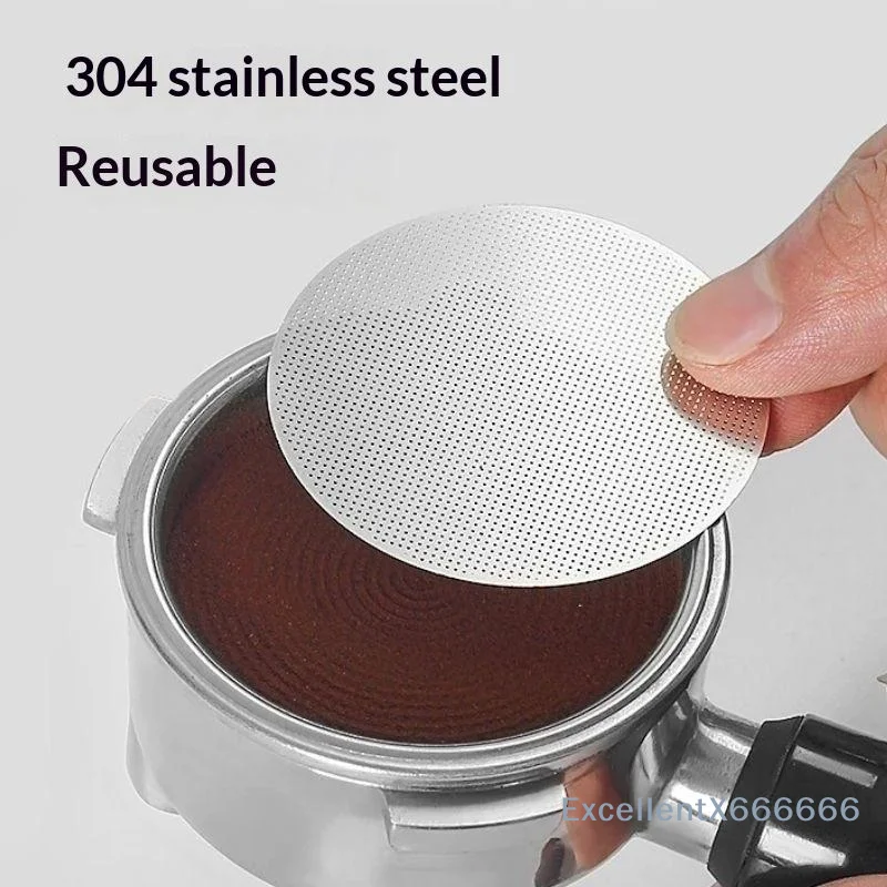 Magnetic Espresso Puck Screen Rust-proof Reusable Coffee Filter 51/58.5mm Suitable for Most Espresso Machines Home Cafe Use