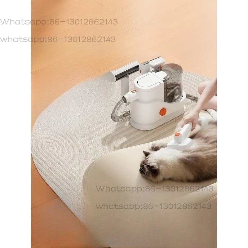 Pet cat and dog cleaning and care machine Electric push shears Multifunctional hair trimmer Hair suction comb P100