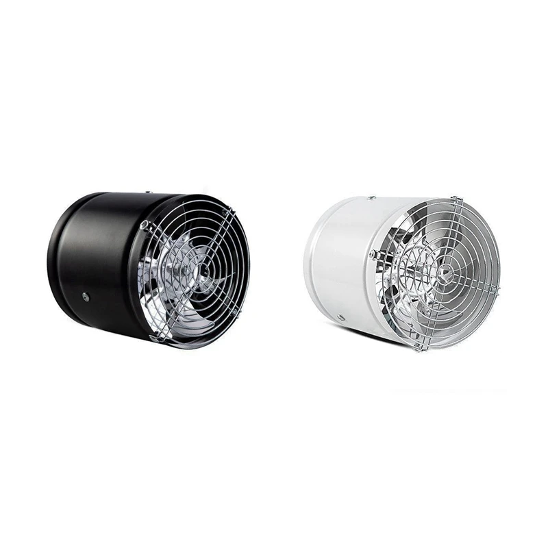 6Inch Powerful Silent Ventilation Fan Bathroom Exhaust Fan Air Ventilator Metal Pipe Ventilation Exhaust Fans Black