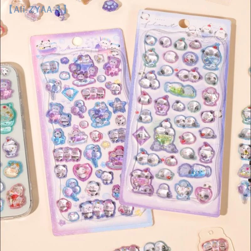 【ZYAA-1】Kreskówkowe Śliczne Zwierzęta Naklejki Kryształowe 3D DIY Album Naklejki Dekoracja Obudowy Telefonu Prezenty