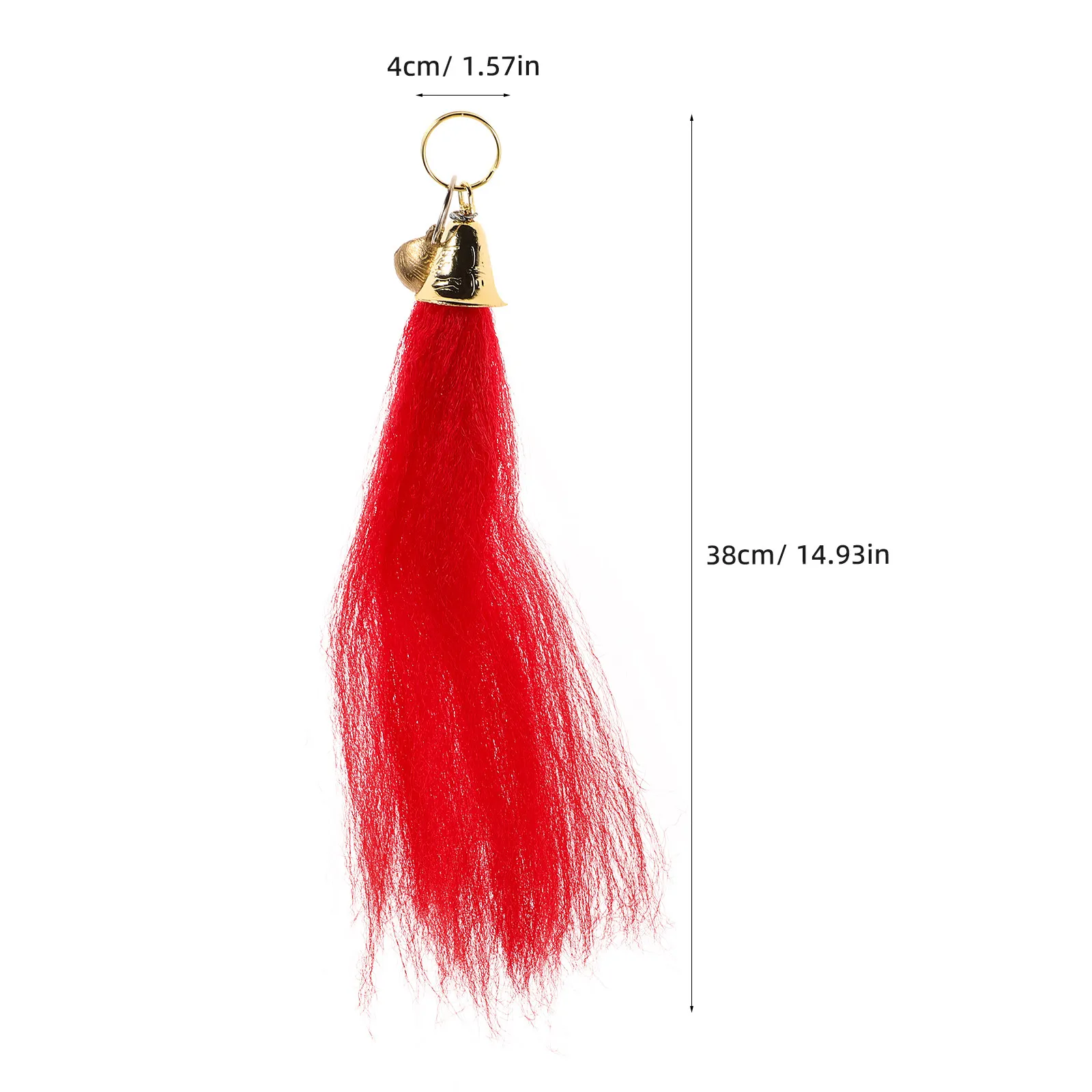 Tassel Decor Prop with Authentic Bell for Chinese Martial Arts Tai Swordsmanship Fencing Stage Performance Tassel