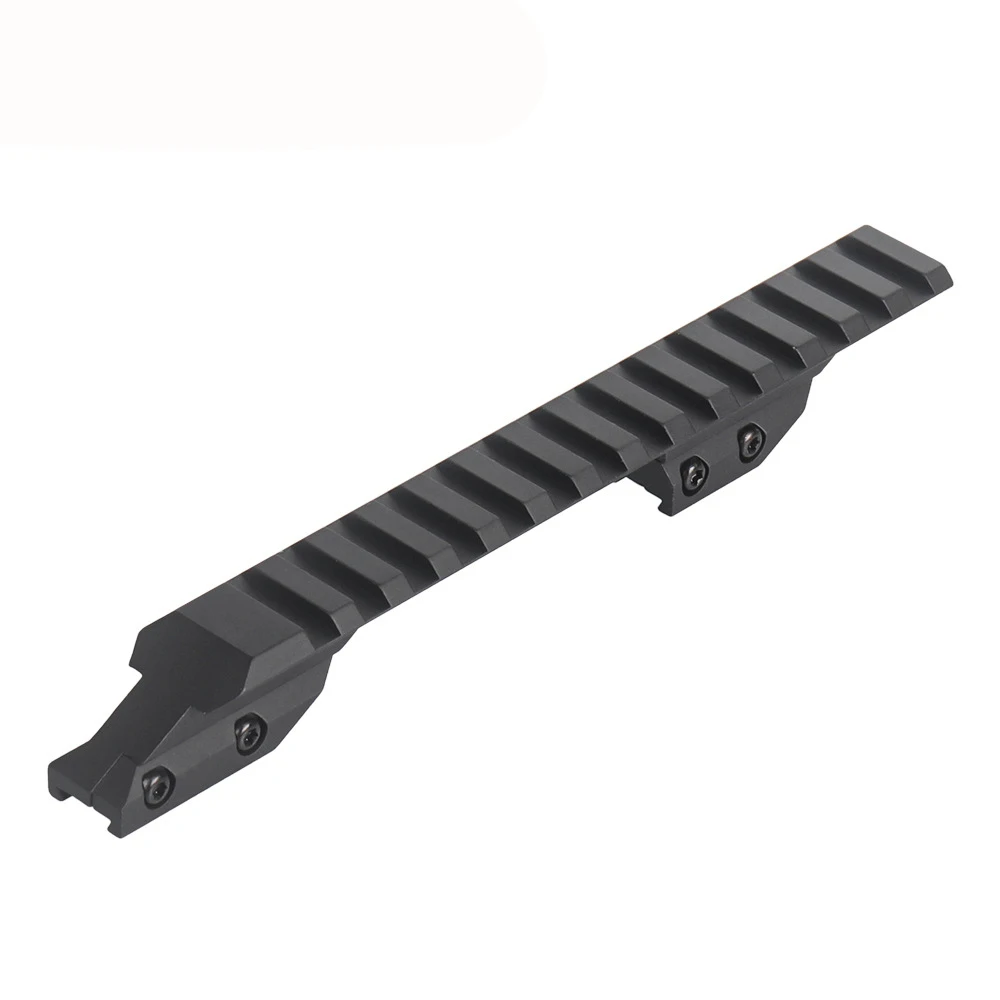Convertisseur de rail tactique 11 mm Dovetail vers 20 mm Picatinny Weaver, bases rehausseuses pour montage de lunette de visée de fusil à air comprimé, accessoires de visée