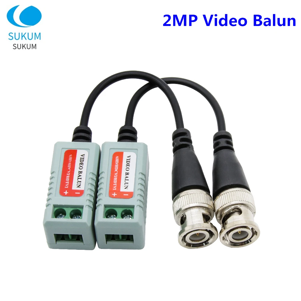 

1080P CCTV Video Balun Passive BNC Transceivers HD Twisted Pair For 2MP AHD CVI TVI CVBS Camera