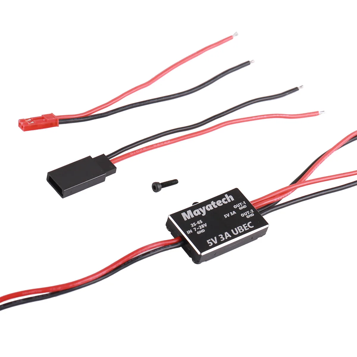 โมเดลเครื่องบิน5V 12V UAV แบบ Step-Down โมดูลควบคุมแรงดันไฟฟ้าผ่านแหล่งจ่ายไฟขนาดเล็ก UBEC-3 6S