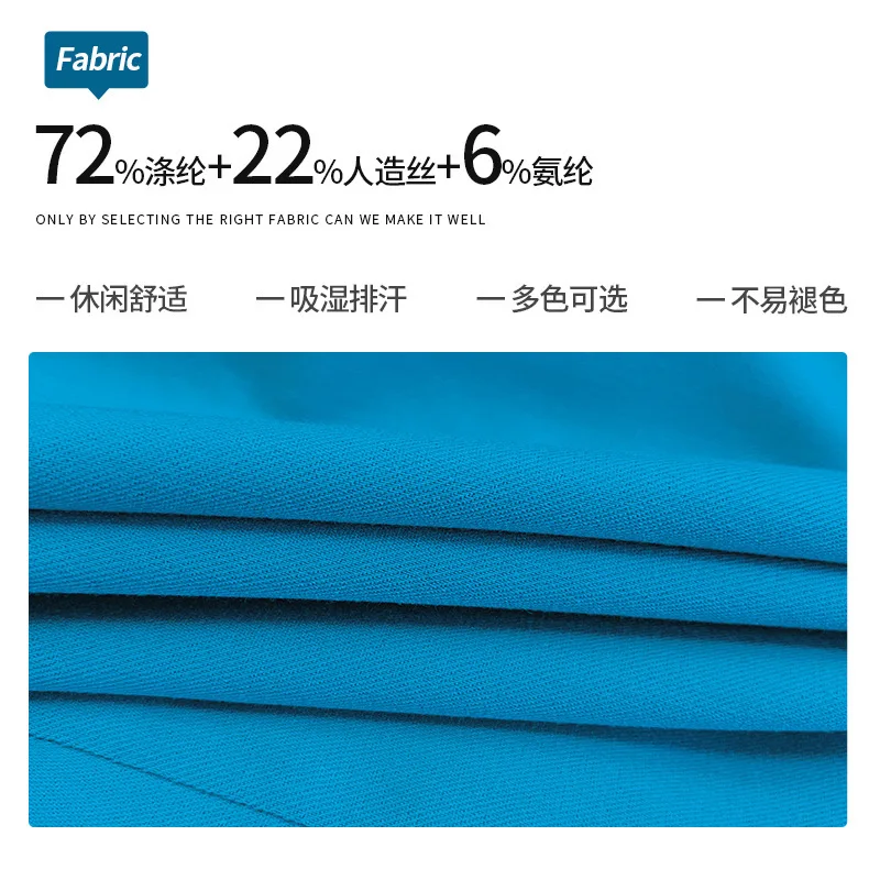 Pantaloni lunghi da lavoro comodi e casual a vita alta dritti taglie forti con cerniera