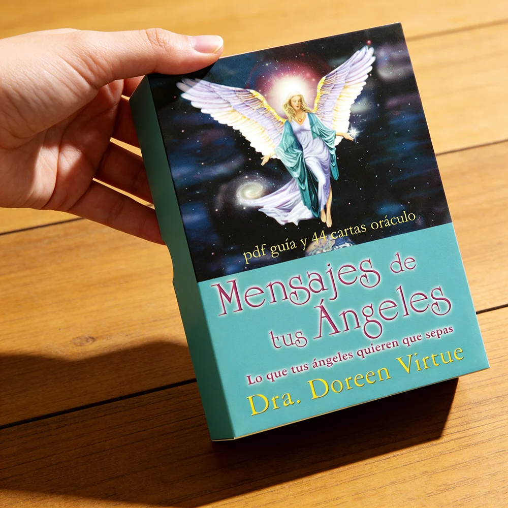 

12 см * 8,7 см cartas или nei Mensajes De Tus Ángeles: Lo que tus ángeles quieren que sepas со значением на клавишных слов Карты Taro