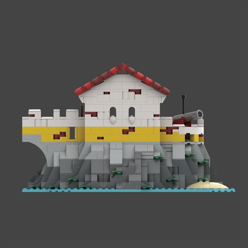 872 Uds. Expansión de barras modulares MOC: arquitectura de fortaleza Eldorado modelo de bloques de construcción montaje regalo de Festival para niños