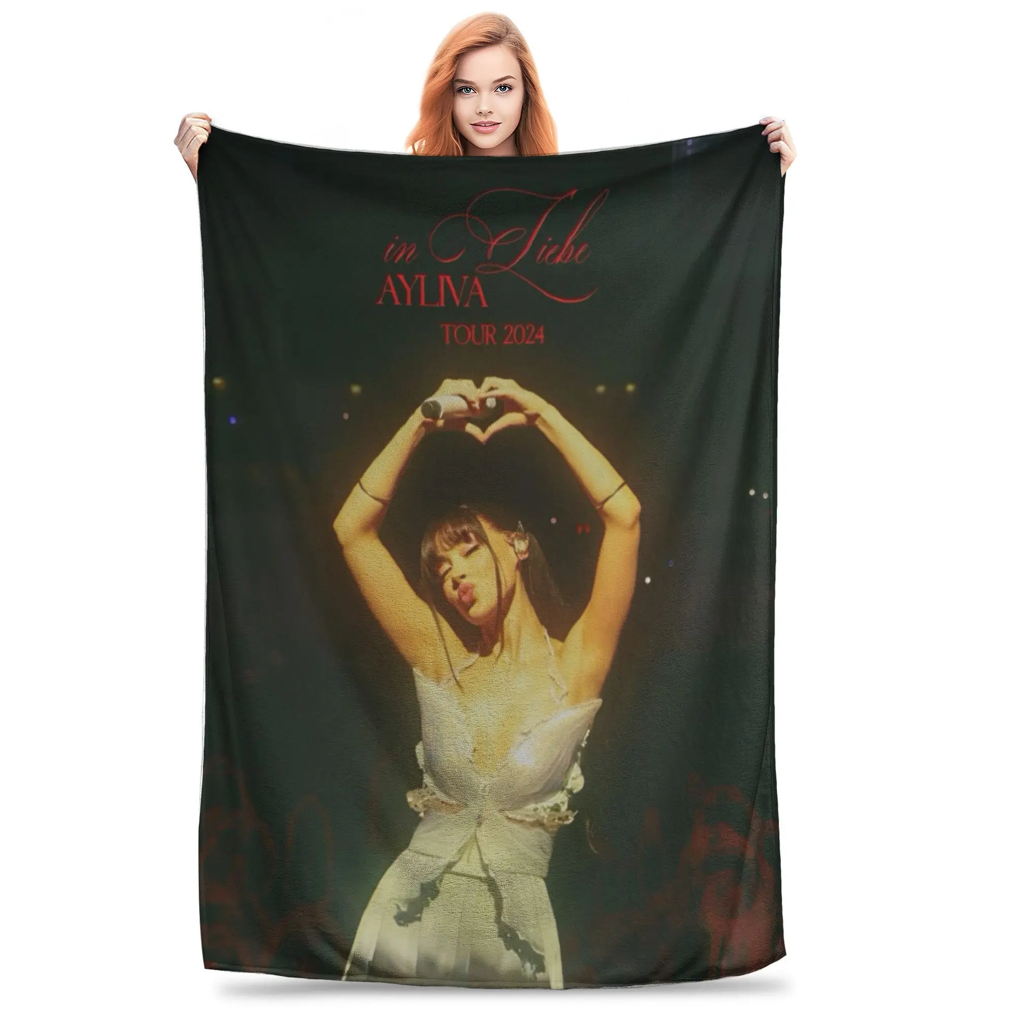 

Ayliva Liebe Tour 2024 Accessories Blankets Soft Flannel Throw Blankets Comfortable Bedding Throws