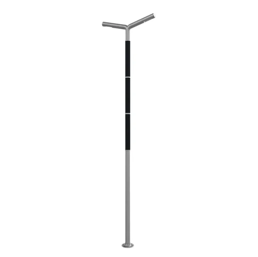 Aluminum Alloy Body IP66 Rated 6m 8m Tubes 60W 40W 30W Flexible Solar Panel Street Light Column LED Lighting Post Lamp
