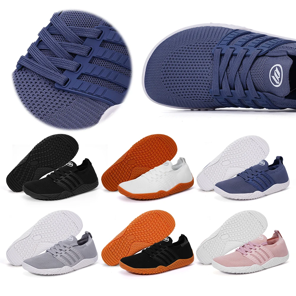 

Unisex Wide Barefoot Shoes Non Slip Wide Toe Cross Trainer Minimalist Walking Shoes Fitness Gym Sneakers for Men Women
