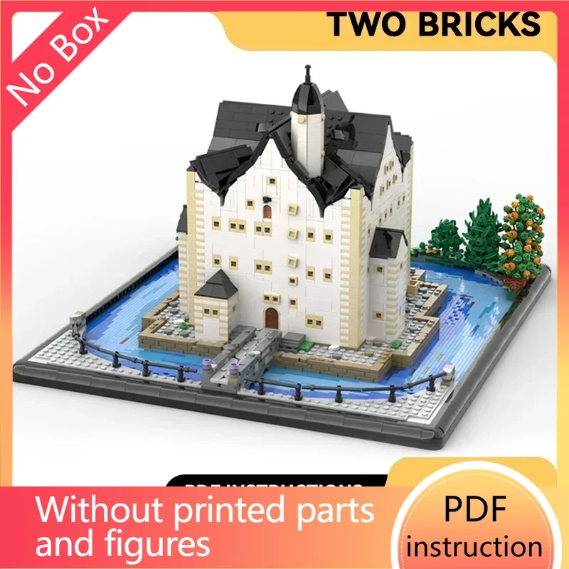 

Модель Street View Moc, строительные кирпичи, водяной замок, технология Klaffenbach, модульные блоки, подарки, игрушки, наборы «сделай сам», сборка, Рождество