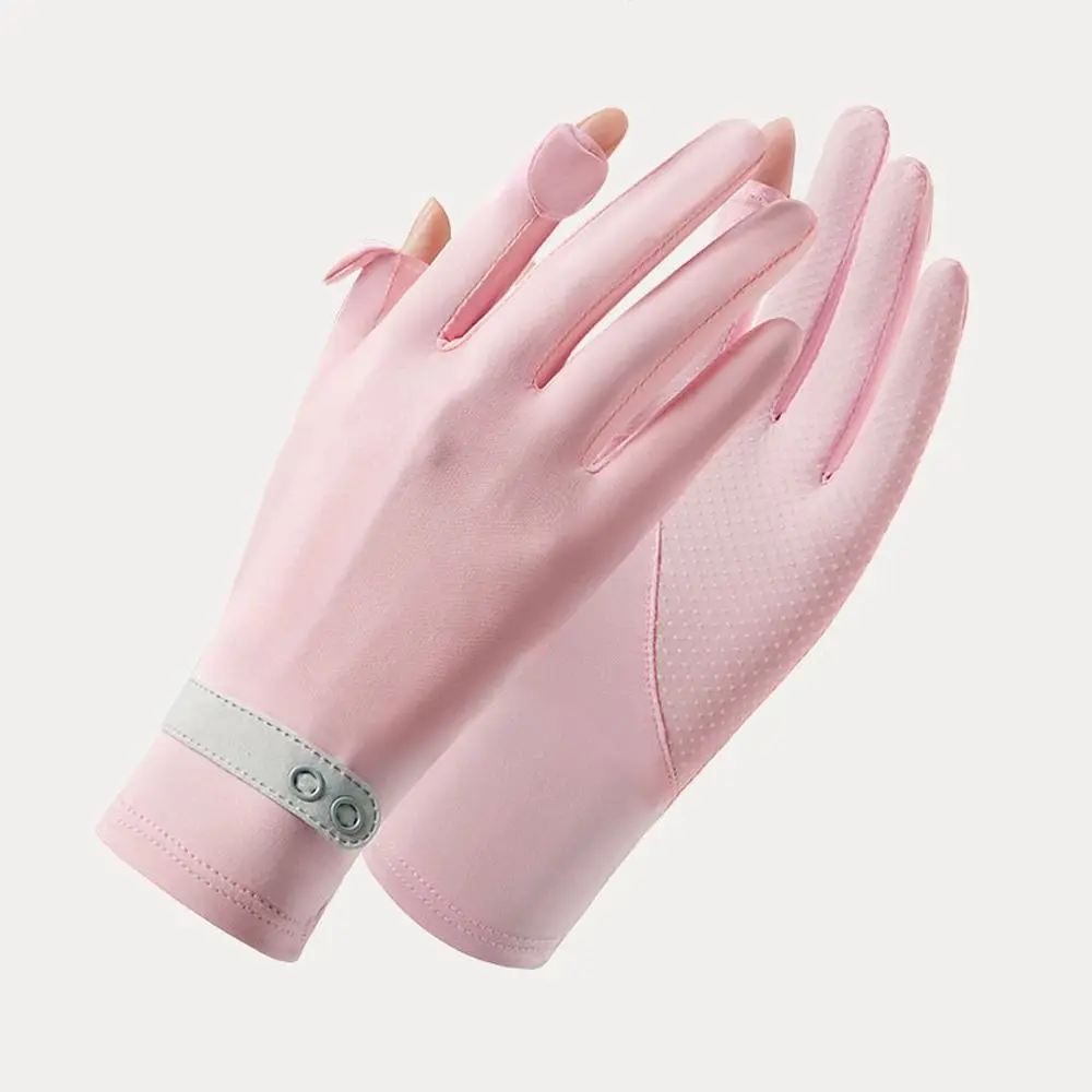 Fashion Anti-UV Sunscreen Gloves Breathable Non Slip Riding Gloves Thin Touch Screen Mittens Women