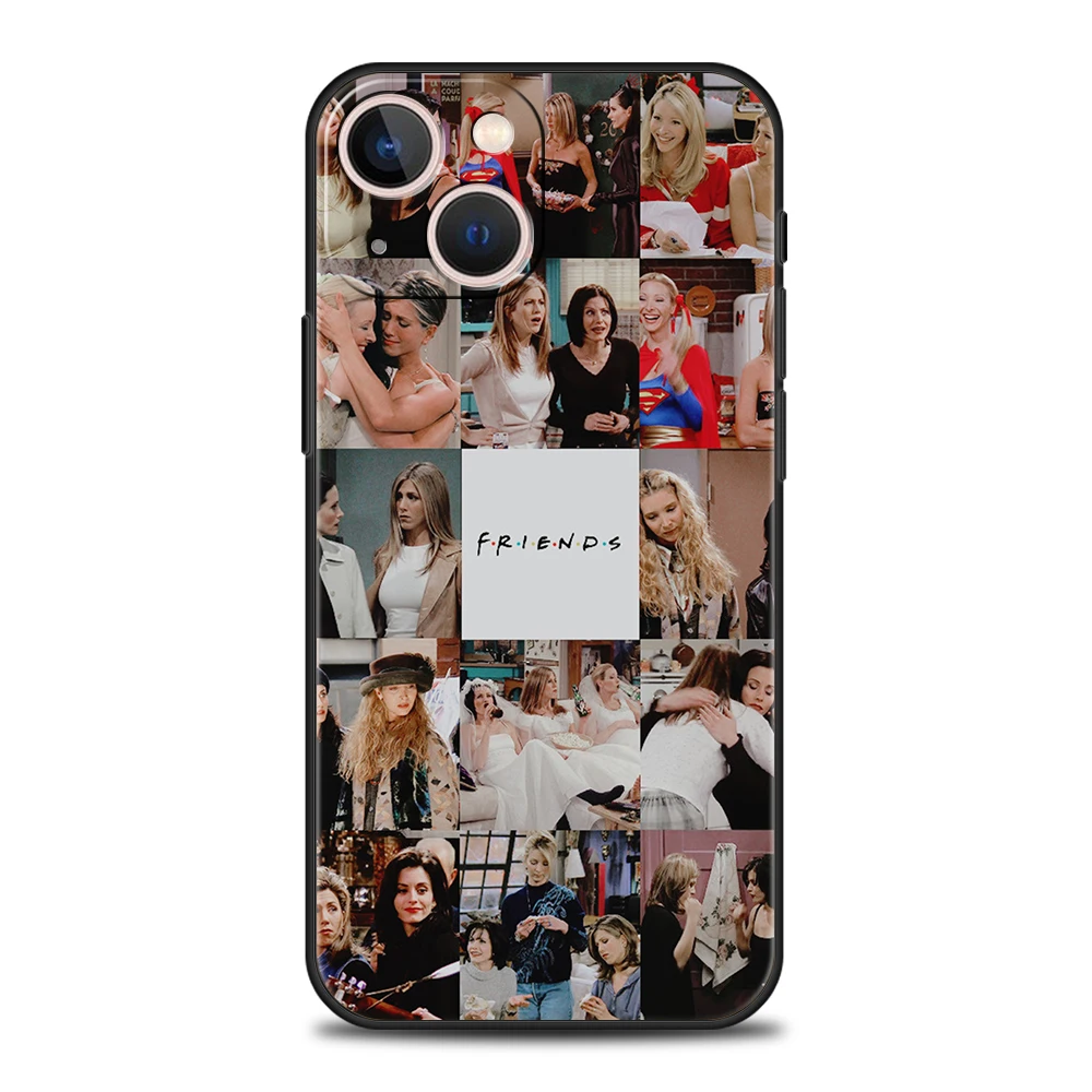 Friends TV Show Characters Luxury Phone Case Cover For iPhone 16 15 14 13 12 11 Pro Max 8 7 Plus XR XS Max Shockproof Soft Capas