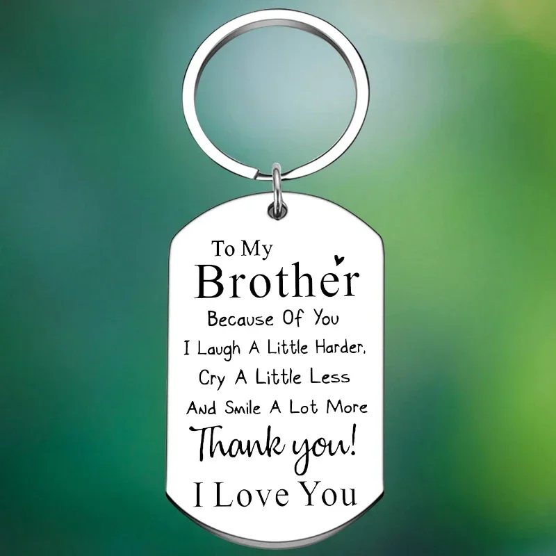 Brother Gifts Keychain Big Little Brother Bro Gift Key Chain Pendant Brother Birthday Day Christmas gift