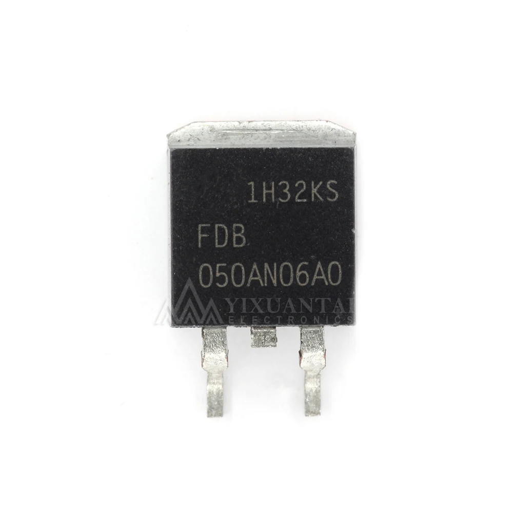 

10PCS/LOT NEW Original FDB050AN06A0 FDB050AN06 Marking: 050AN06A0 MOSFET N-CH 60V 18A/80A D2PAK TO263