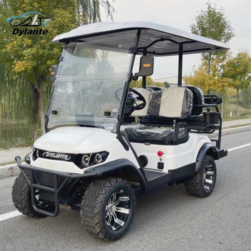 Wholesale 4 Seater 4KW 5000W Utility Vehicle Mini Hunting Electric Golf Cart Street Legal 72V Lithium Battery ATV Club Car