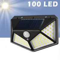 Solar 100 LED Light Outdoor Wall Lamp High Brightness Up And Down Luminous Lighting for Outdoor Garden Decoration 1/2/4pcs