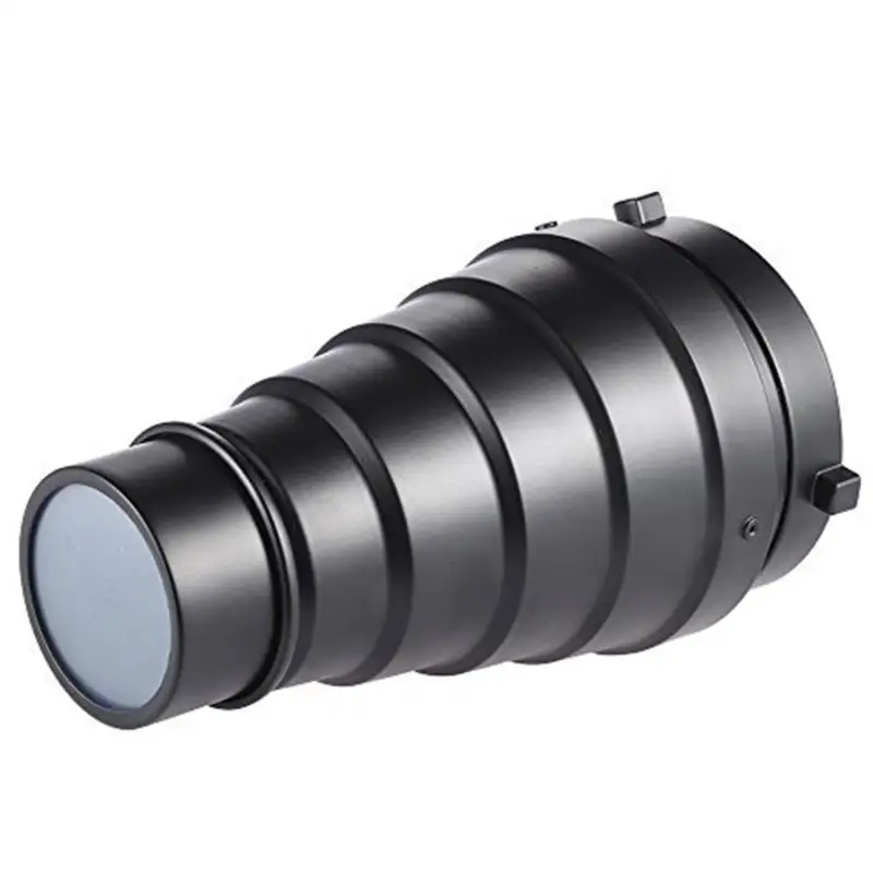 

652F ABS световая панель с креплением для вспышки Snoot с регулируемым управлением лучом и различными цветными фильтрами для