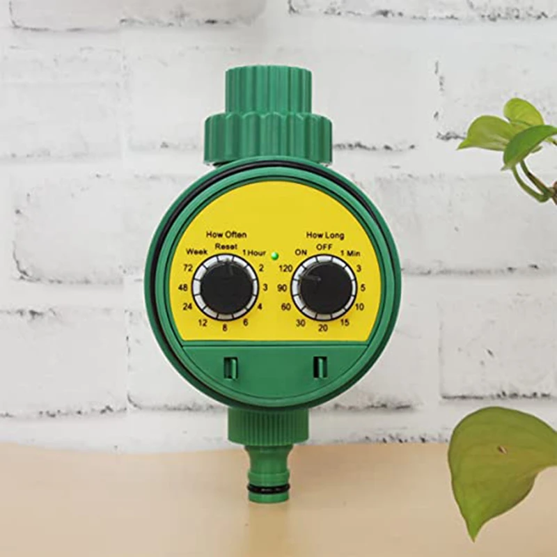 1 Piece Water Timer Garden Hose Faucet Timer Garden Irrigation System Controller Watering Computer/IP65 Waterproof Green