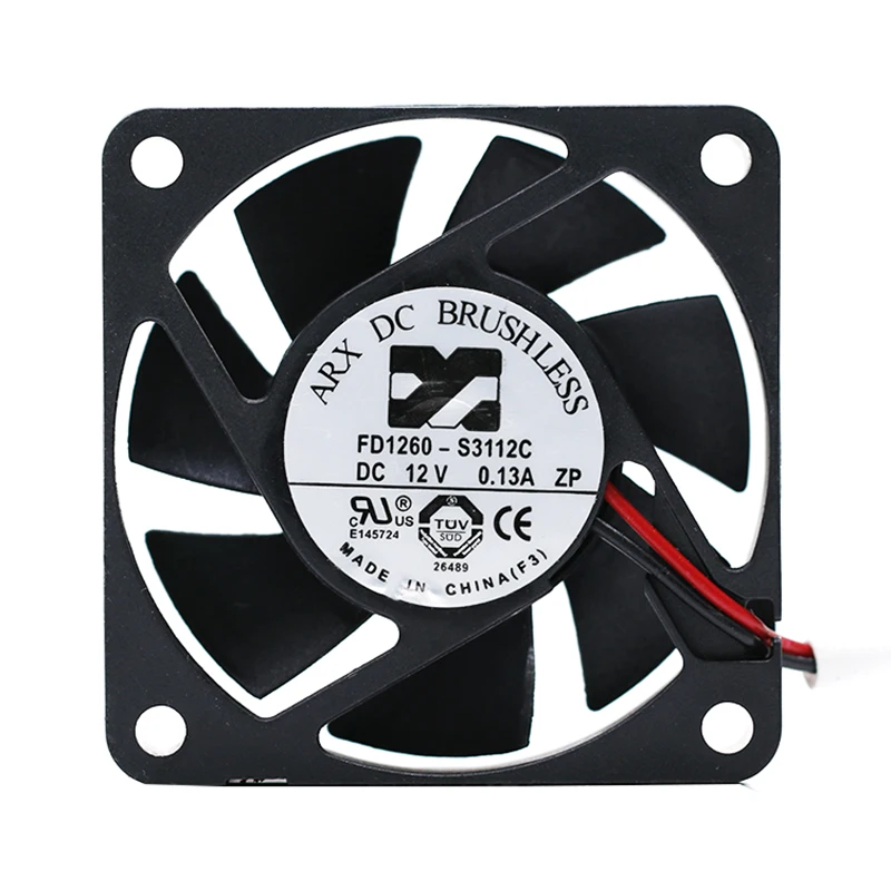 

New original 6cm FD1260-S3112C 12V 0.13A 2-wire 60*15mm cooling fan