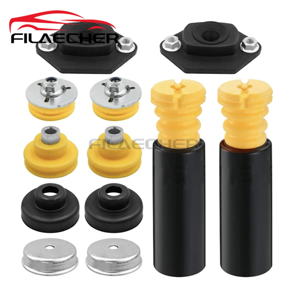 For BMW E82 E87 E88 E90 E92 128i 135i 323i 325xi 328i 328xi 330i 335i 335d Rear Shock Mount Bump Stop &Dust Boot Set 33506767010