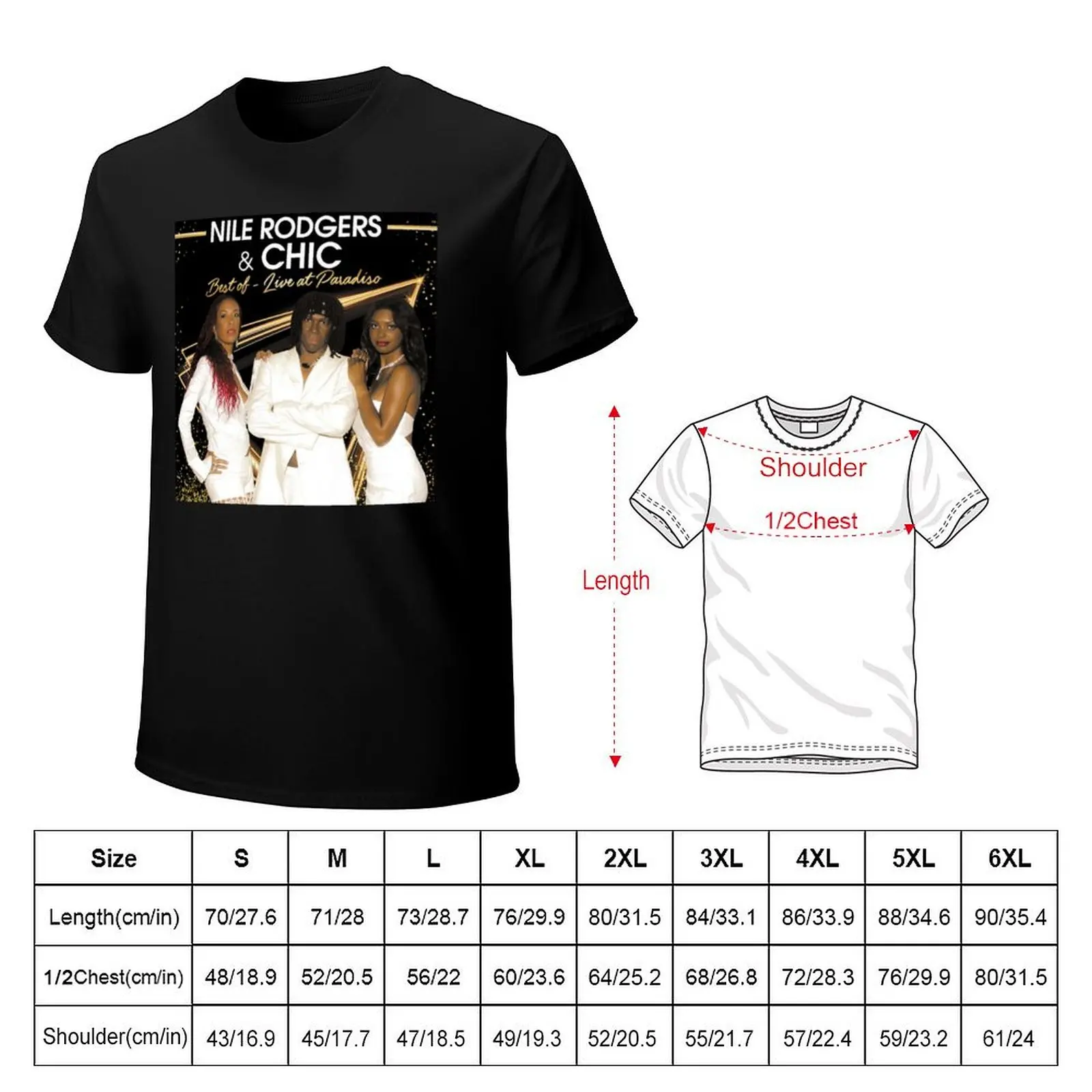 Nile Rodgers -Best Of (Live in Paradiso) album 2016 T-Shirt Novelty Print Casual Tee Shirt