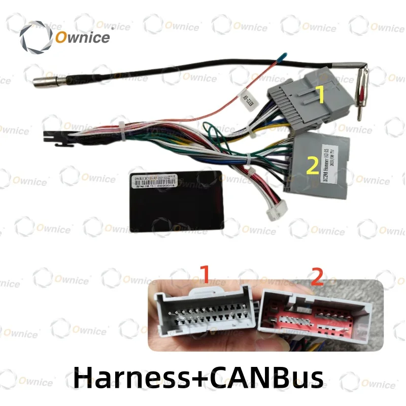 Ownice Car Radio Power Cable Harness Canbus For Hummer H3 2005 - 2010 Audio Adaptor Cable Android Head Unit dvd play