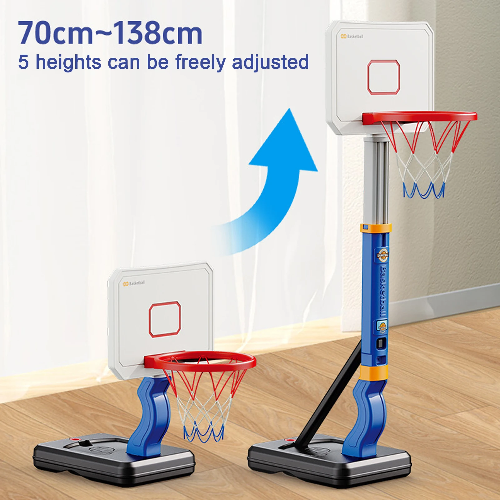 

Floating Pool Basketball Hoop Exercise with Pump for Games Indoor Basketball