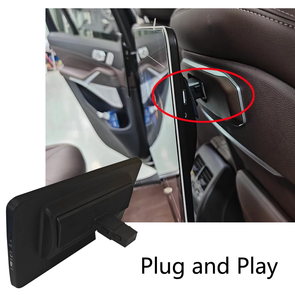 Monitor de encosto de cabeça do carro para bmw x5 g05 entretenimento do assento traseiro 2025 mais recente 11.6 Polegada encosto de cabeça android 12 sistema monitor de travesseiro do carro