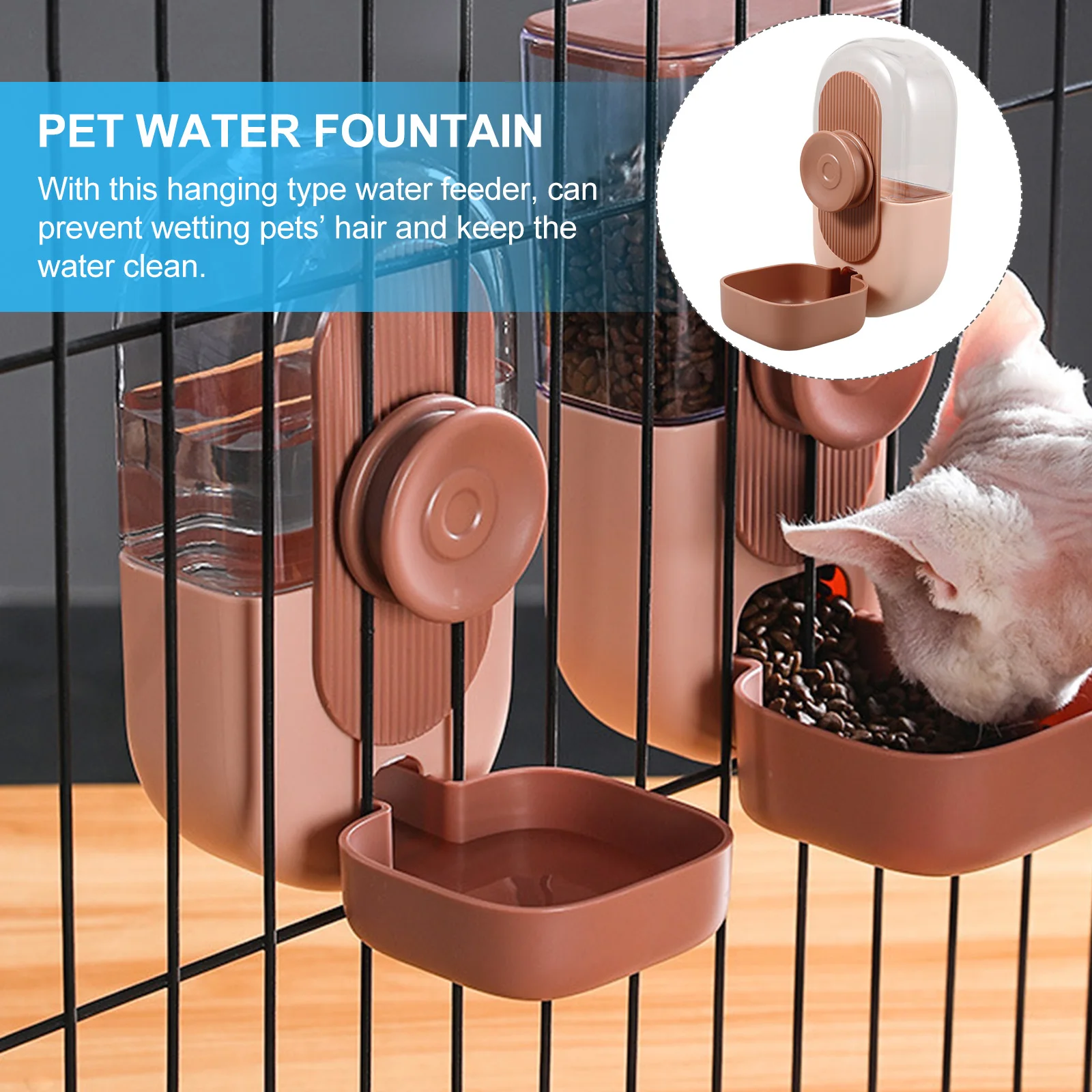 

Hanging Pet Automatic Dog Cat Feeder Dispenser Pink Automatic Pet Feeder Dispenser Travel Supplies