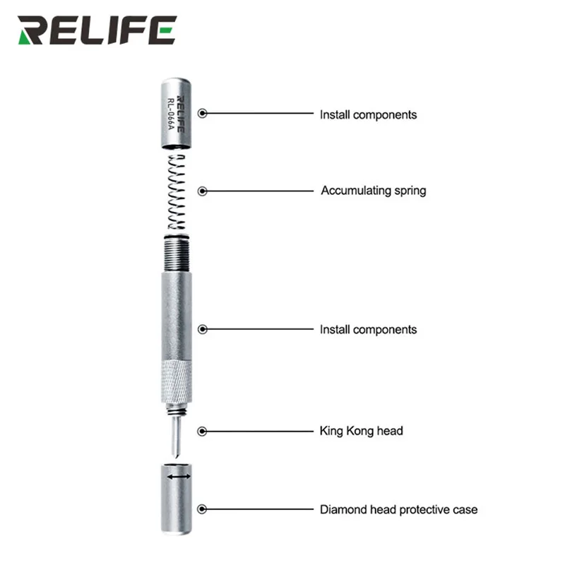 RELIFE RL-066A Back Housing Cover Breaking Broken Pen For iPhone Phone Rear Glass Breaker Tool