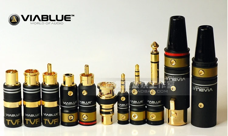 German original VIABLUE BNC to RCA digital coaxial cable decoder gold-plated conversion plug