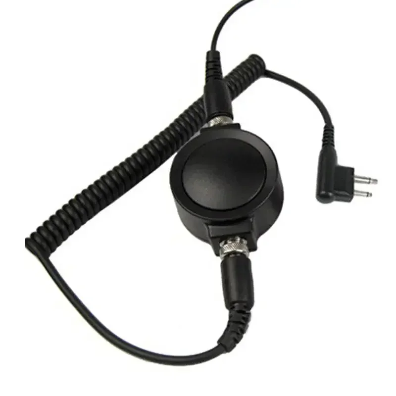 2-Pin Tactical Throat Vibration Microphone BIG PTT Mic Headset for Motorola CP040 CP140 CP180 CP185 CP200 EP450 GP300 GP88 Radio