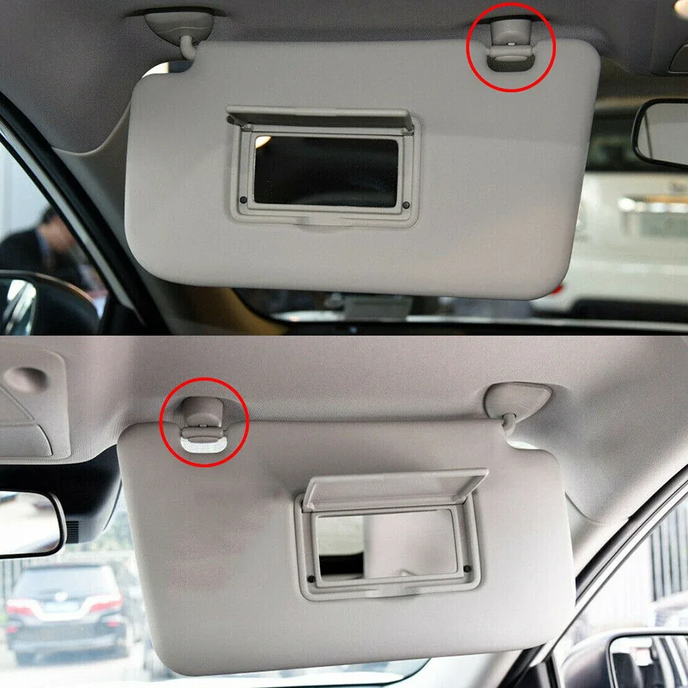 

1Pair GreySun Visor Retainer Clasp Holder For Nissan Murano Rogue Teana Car Sun Visor Clip Interior Hanger Hook Clip Bracket NEW