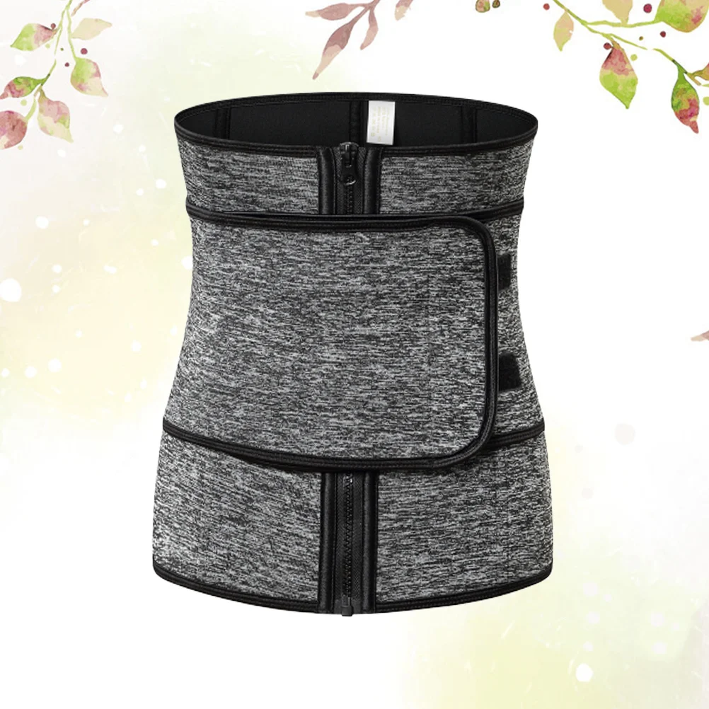 

1Pcs Waistband Corset Shapewear Zipper Design Bust Support Tummy Flattening 2xl Grey Waistband Corset Waist Trimmer Belt