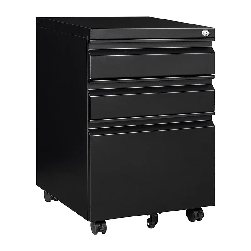 High Quality 3 Drawer Mobile Pedestal Steel File Cabinet New Under Table Office Metal Cabinets