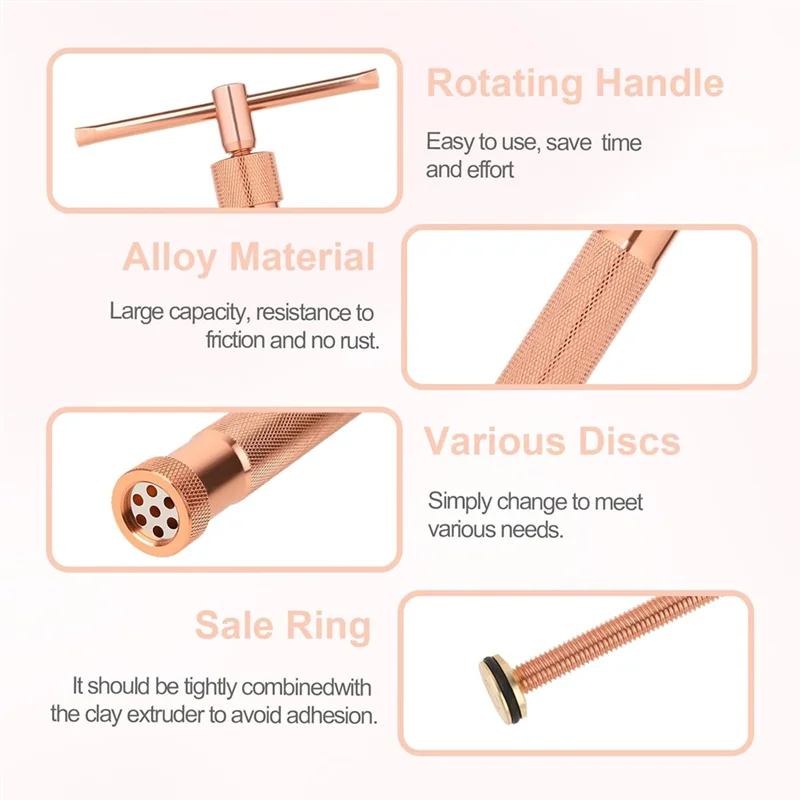 

Clay Extruder,Fondant Extruder Stainless Steel Clay Extruder With 20 Discs,Sugar Paste Extrude Cake Decorating Tool Set-B61B
